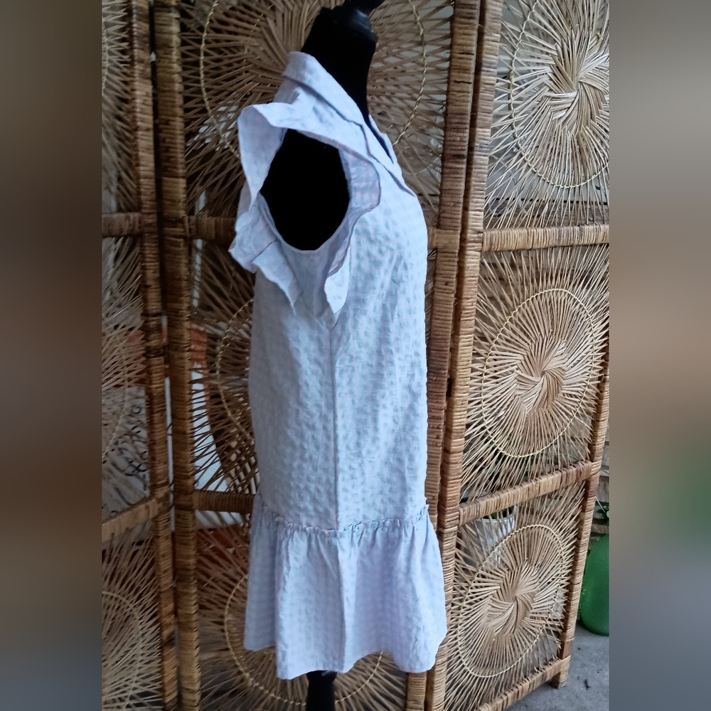 Nwt The Shirt White Ruffled Sleeve Dress_s — image 5 of 7